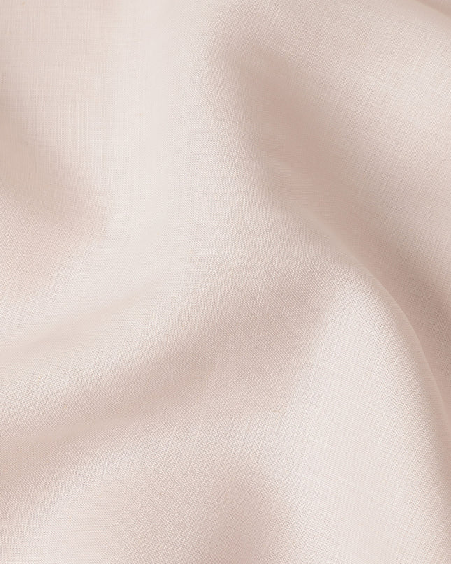 Light Pink Solid Plain Pure Linen Fabric Soft Breathable Lightweight Natural Linen Cloth for Apparel Sewing Craft Dressmaking Material 150 Cms Width Premium Quality Indian Origin Linen Fabric-D28470