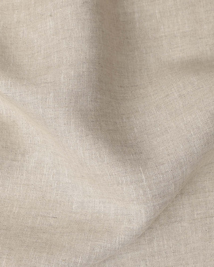 Ivory Cream Pure Linen 60 Lea Fabric 150cm India