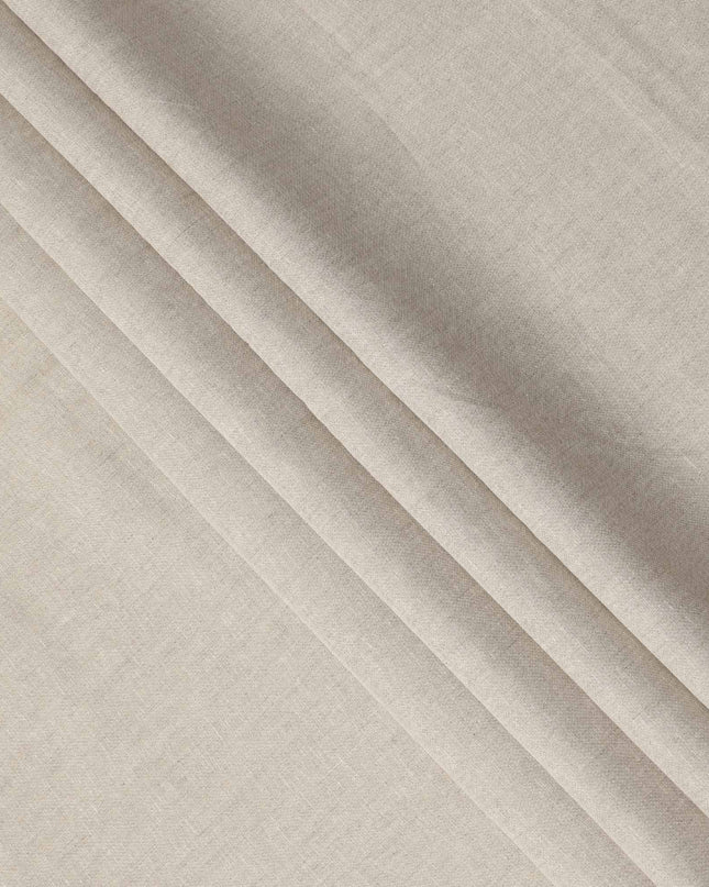 Ivory Cream Pure Linen 60 Lea Fabric 150cm India