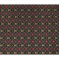 Black Geometric Motif Printed Viscose Fabric 110 Cms Made In India-D27383