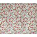 Mint Green Paisley Floral Printed Viscose Fabric Raw Silk Finish Soft Ethnic Dress Material 110 Cms India-D27327