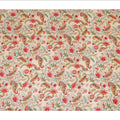 Beige Paisley Floral Printed Blended Cotton Linen Fabric Traditional Ethnic Botanical Motif Pattern Natural Textured Dressmaking Craft Fabric 110 Cms Width Made In India-D28351