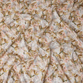 Sandy Warm Beige Floral Viscose Digital Print Fabric 110cm