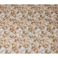 Sandy Warm Beige Floral Viscose Digital Print Fabric 110cm