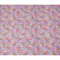 Lavender Purple Floral Printed Viscose Fabric Soft Lightweight Flowing Dress Material for Apparel Sewing Craft Use 110 Cms Width India Origin-D27309