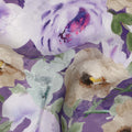 Purple Floral Artistic Printed Viscose Fabric Soft Lightweight Flowing Dress Material 110 Cms India-D27324