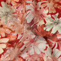 Rust Red Allover Floral Printed Viscose Fabric Soft Lightweight Flowing Dress Material 110 Cms India-D27325
