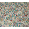 Teal Green Floral Printed Viscose Fabric 110 Cms India Origin-D27554
