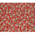 Red Floral Printed Viscose Fabric 110 Cms India Origin-D27551