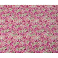 Pink Floral Printed Viscose Fabric 110 Cms India Origin-D27555