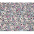 Grey Pastel Floral Allover Digital Print Viscose Crepe Fabric 110 Cms India-D26853