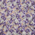 Lavender Purple Floral Watercolor Print Viscose Crepe Fabric 110 Cms India-D27011 - Regal Fabrics