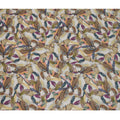 Beige Multicolor Abstract Brushstroke Printed Viscose Crepe Fabric, 110 Cms, India-D27068