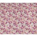 White Pink Floral Printed Viscose Crepe Fabric 110 Cms Width Soft Flowing Lightweight Dress Material India-D27933