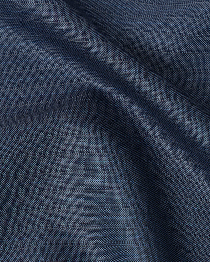 Blue Premium Super 140’s SCABAL English All Wool Suiting Fabric, Width 150 cms, 3.75 Mtrs Cut, Made in United Kingdom-D26781