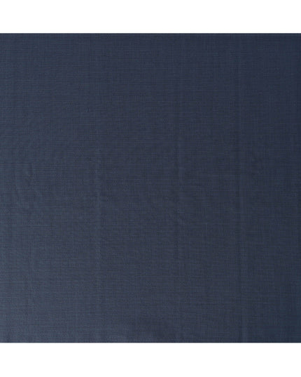 Blue Grey Textured Super 140’s All Wool Suiting Fabric, 150 cm Width, 3.75 Mtrs Piece, Scabal Premium Cloth, Made in England-D26804