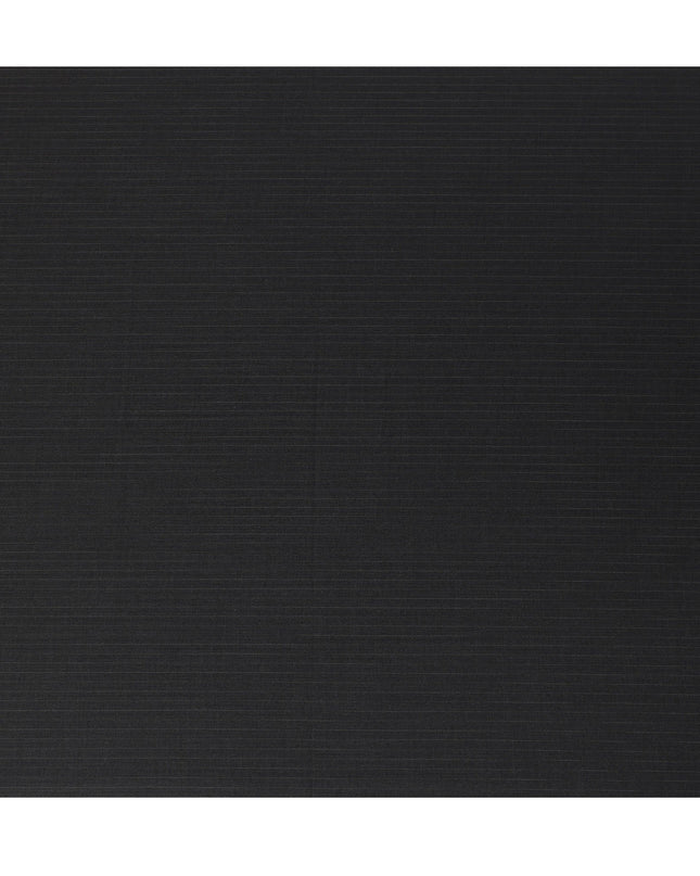 Black Pinstripe Premium Super 140’s SCABAL English All Wool Suiting Fabric, Width 150 cms, 3.75 Mtrs Cut, Made in United Kingdom-D26789