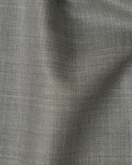Light Grey Textured Super 140’s All Wool Suiting Fabric, 150 cm Width, 3.75 Mtrs Piece, Scabal Premium Cloth, Made in England-D26805