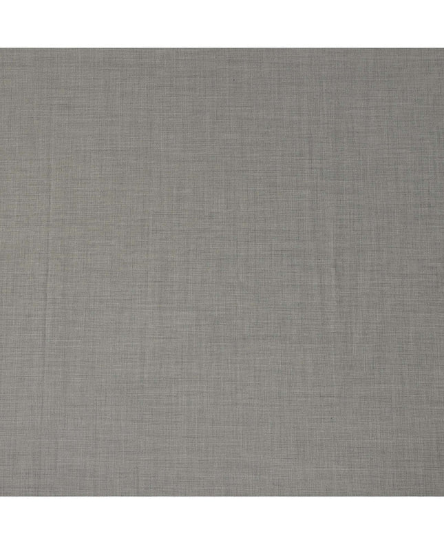 Light Grey Textured Super 140’s All Wool Suiting Fabric, 150 cm Width, 3.75 Mtrs Piece, Scabal Premium Cloth, Made in England-D26805
