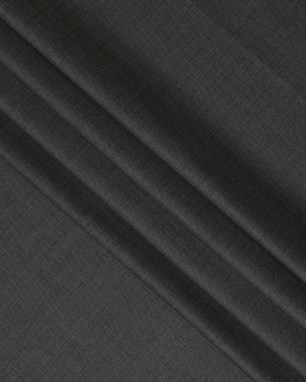 Charcoal Grey Premium Super 140’s SCABAL English All Wool Suiting Fabric, Width 150 cms, 3.75 Mtrs Cut, Made in United Kingdom-D26779