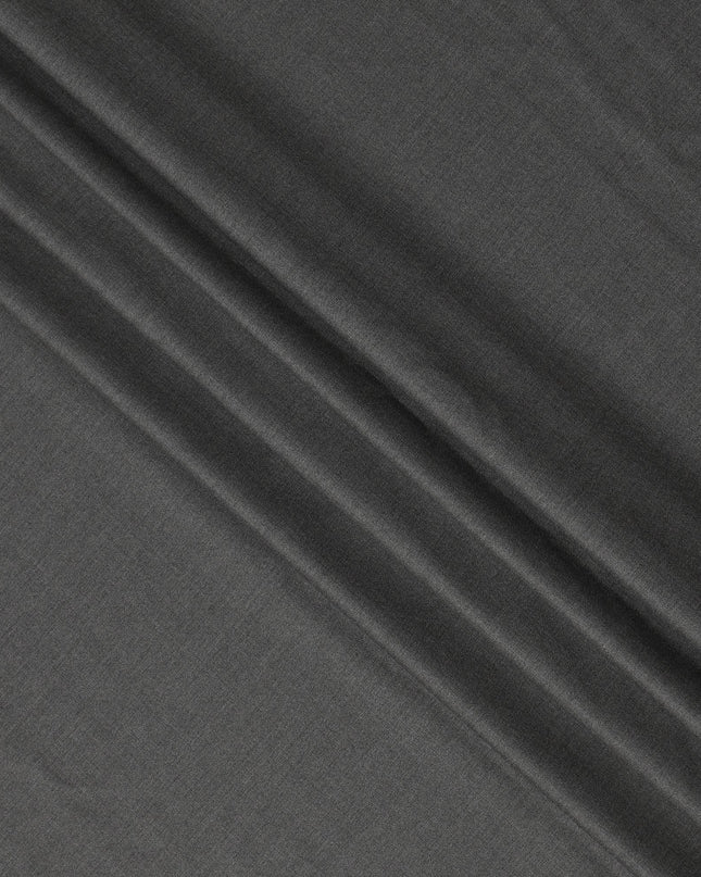 Dark Grey Super 180’s All Wool Suiting Fabric, 150 cm Width, 3.75 Mtrs Piece, SCABAL Premium Cloth, Made in Italy-D26803
