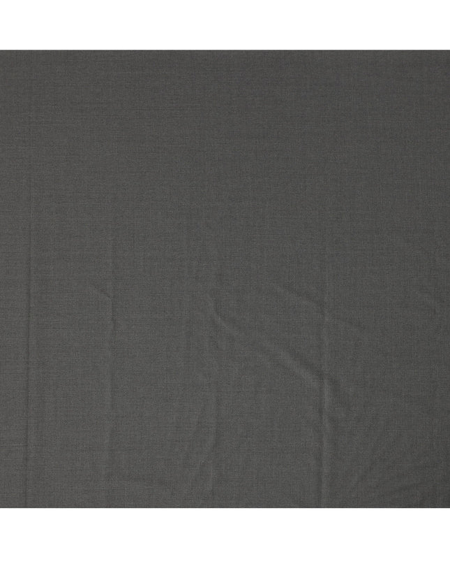 Dark Grey Super 180’s All Wool Suiting Fabric, 150 cm Width, 3.75 Mtrs Piece, SCABAL Premium Cloth, Made in Italy-D26803