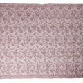 Mauve Floral Embroidered Synthetic Lace Fabric 140 Cms From China-D27258