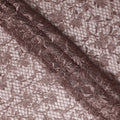 Mauve Pink Floral Embroidered Synthetic Lace Fabric 140 Cms From China-D27260