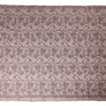 Mauve Pink Floral Embroidered Synthetic Lace Fabric 140 Cms From China-D27260