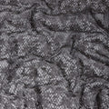 Grey Floral Embroidered Synthetic Lace Fabric 140 Cms From China-D27255