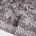Black Floral Embroidered Synthetic Lace Fabric 140 Cms From China-D27254 - Regal Fabrics