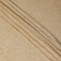 Antique Gold Silk Georgette Sequin Fabric 110cm