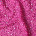 Fuchsia Pink Silk Georgette Sequin Fabric 110cm