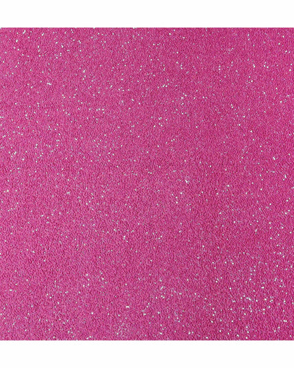 Fuchsia Pink Silk Georgette Sequin Fabric 110cm