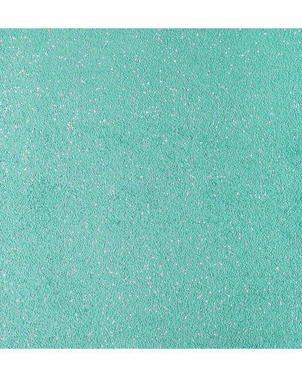 Seafoam Green Silk Georgette Sequin Fabric 110cm