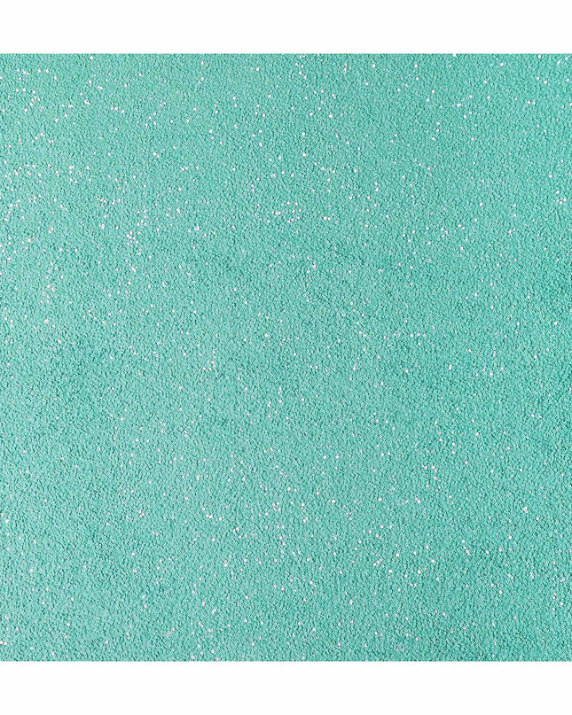 Seafoam Green Silk Georgette Sequin Fabric 110cm