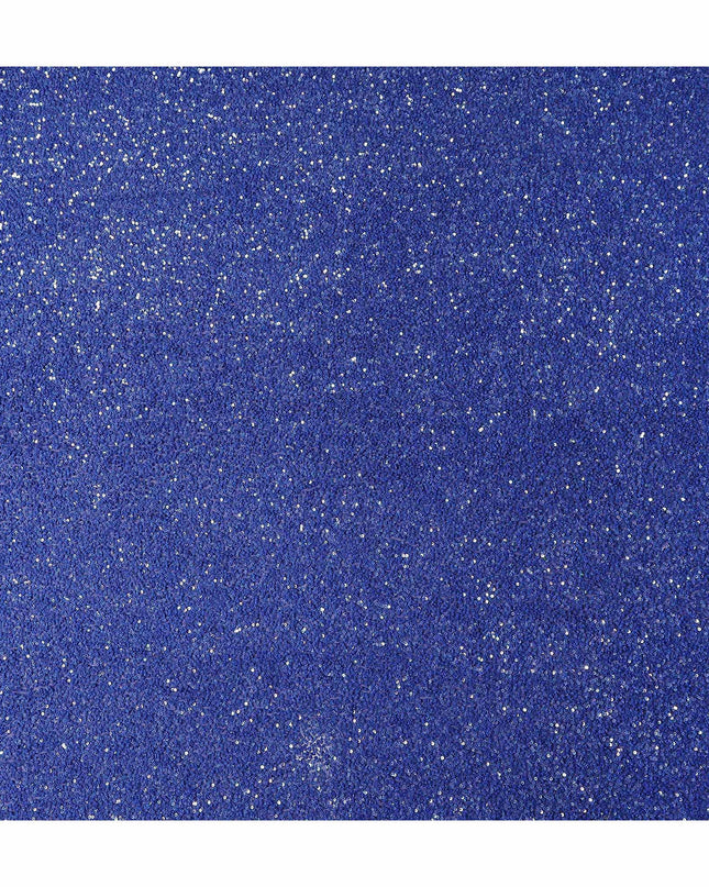 Royal Blue Silk Georgette Sequin Fabric 110cm