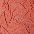 Coral Orange Silk Georgette Sequin Fabric 110cm