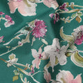 Green Pink White Multicolor Botanical Floral Print Cotton Lawn Fabric – Artistic Garden Design, 110 cm Width, Made in Japan-D26844