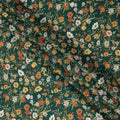 Green Multicolor Meadow Floral Print Cotton Lawn Fabric – Delicate Garden Design, 110 cm Width, Made in Japan-D26851