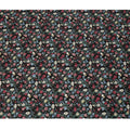 Black Multicolor Meadow Floral Print Cotton Lawn Fabric – Delicate Garden Design, 110 cm Width, Made in Japan-D26850