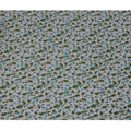 Grey Blue Green Abstract Floral Print Cotton Lawn Fabric – Modern Artistic Design, 110 cm Width, Made in Japan-D26835
