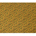 Mustard Orange Green Abstract Floral Print Cotton Lawn Fabric – Contemporary Artistic Design, 110 cm Width, Made in Japan-D26834