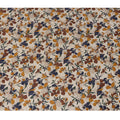 Cream Brown Navy Multicolor Floral Print Cotton Lawn Fabric – Artistic Bloom Design, 110 cm Width, Made in Japan-D26839