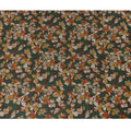 Green Mustard Rust Multicolor Floral Print Cotton Lawn Fabric – Artistic Bloom Design, 110 cm Width, Made in Japan-D26840