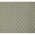 Cream Teal Multicolor Floral Print Cotton Lawn Fabric – Artistic Botanical Design, 110 cm Width, Made in Japan-D26830