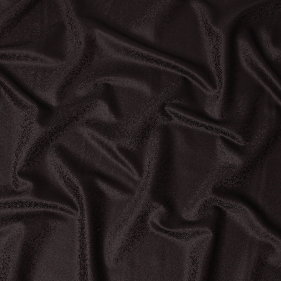 Dark Espresso Brown Premium Italian Blended Wool Jacquard Jacketing Fabric 150 Cms Width Smooth Soft Luxurious Durable Wrinkle Resistant Material for Blazers Jackets-D28617 - Regal Fabrics