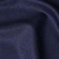 Deep Navy Blue Premium Italian Blended Wool Jacquard Jacketing Fabric 3.50 Mtrs Length 150 Cms Width Smooth Soft Luxurious Durable Wrinkle Resistant Material for Blazers Jackets-D28615 - Regal Fabrics