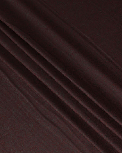 Rich Maroon Premium Italian Blended Wool Jacquard Jacketing Fabric 3.50 Mtrs Length 150 Cms Width Smooth Soft Durable Wrinkle Resistant Luxury Material for Blazers Jackets-D28616 - Regal Fabrics
