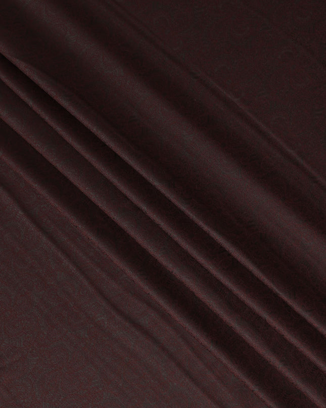 Rich Maroon Premium Italian Blended Wool Jacquard Jacketing Fabric 3.50 Mtrs Length 150 Cms Width Smooth Soft Durable Wrinkle Resistant Luxury Material for Blazers Jackets-D28616 - Regal Fabrics